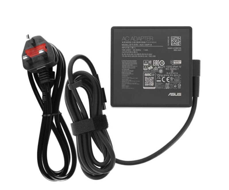 (image for) Genuine 100W USB-C Asus 0A001-01090100 Charger AC Adapter + Power Cord