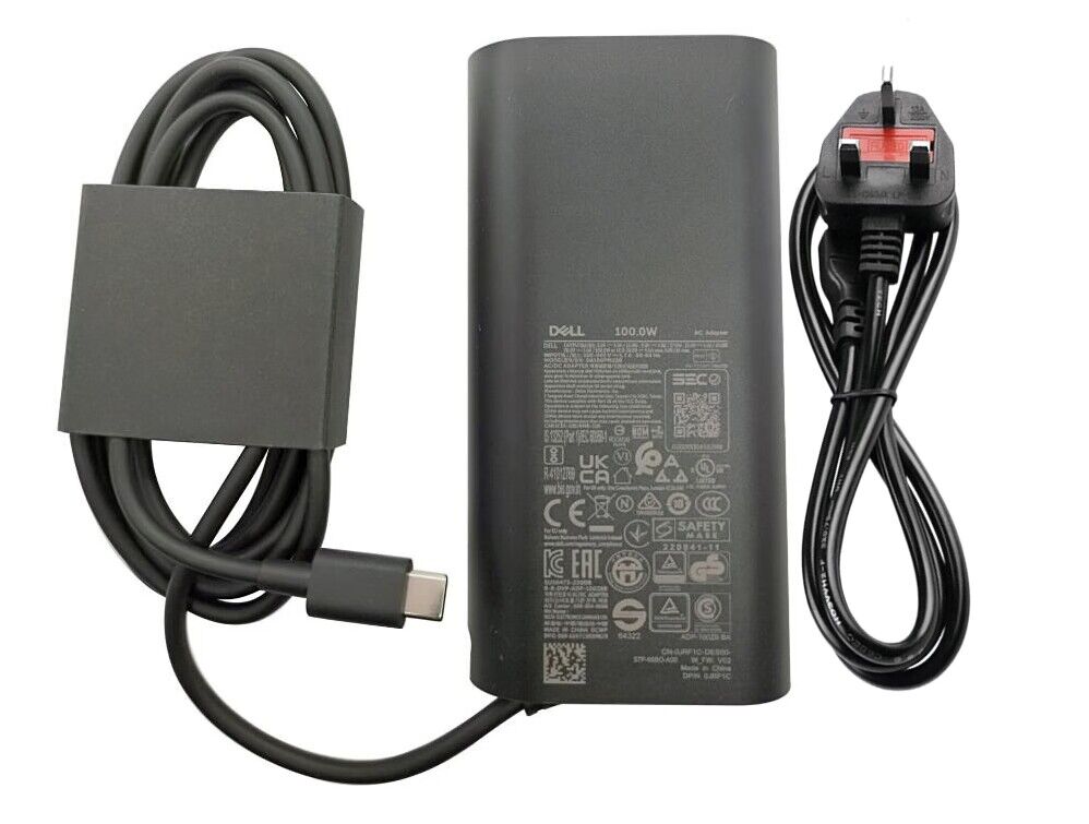 (image for) Genuine 100W USB-C Dell DA100PM220 AC Adapter Charger + Cable