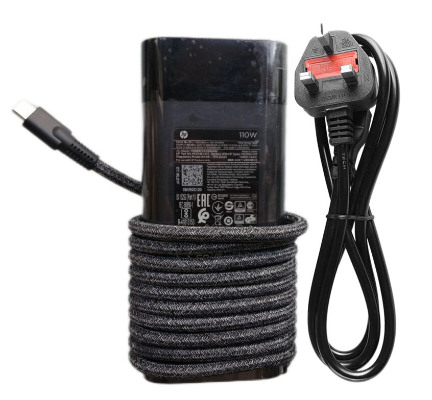 (image for) Genuine 110W USB-C HP Elitebook x360 1040 G5 Adapter Charger + Power Cord