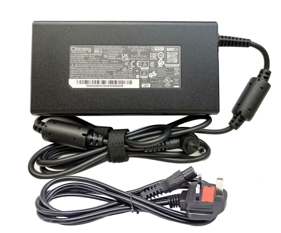 (image for) Genuine 20V 9A 180W Chicony A17-180P4B AC Adapter Charger + Power Cord