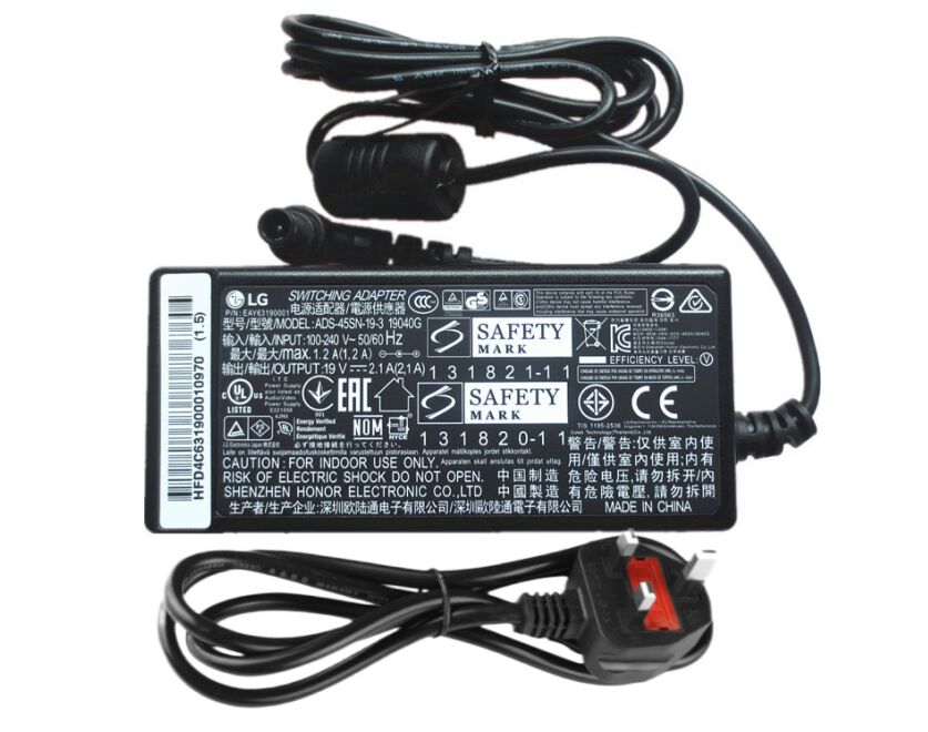 (image for) Genuine 19V 2.1A 40W LG 23EA53T-P AC Adapter Charger + Power Cord