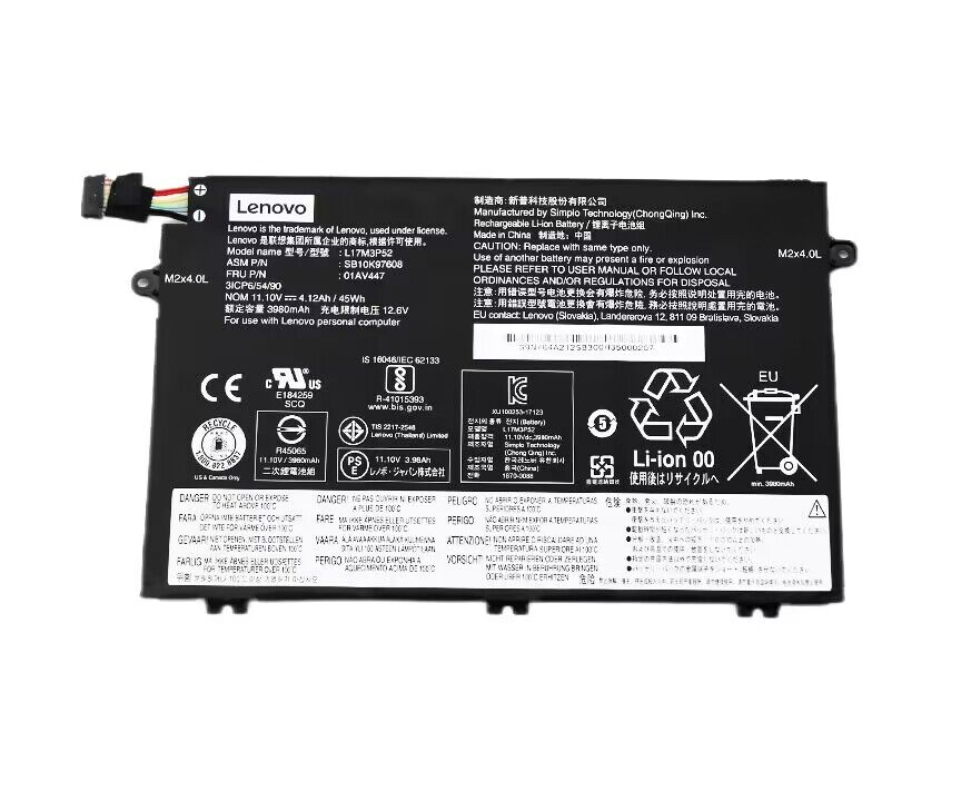(image for) Genuine 4050mAh 45Wh Lenovo 01AV448 Battery