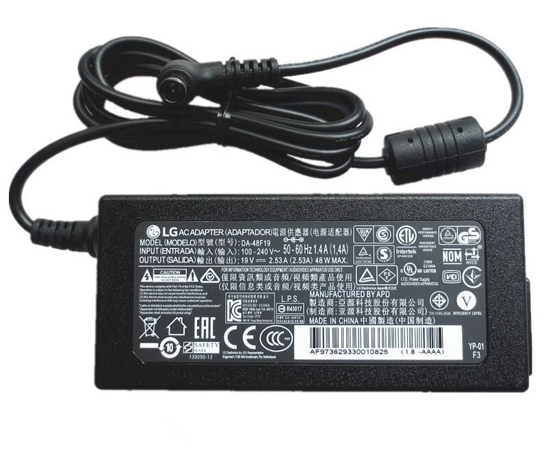 (image for) Genuine 19V 2.53A LG Personal TV MT45 29MT45d Adapter Charger + Cord