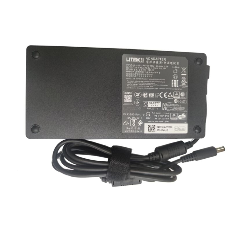 (image for) 19.5V 11.8A 230W Liteon PA-1231-12 MUC817HVk AC Adapter Charger + Power Cord